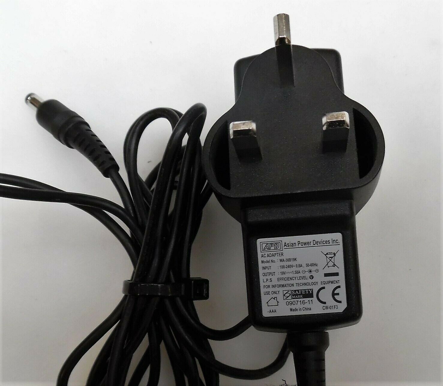 *Brand NEW*19V 1.58A AC DC Adapter Asian Power Device WA-30B19K Power Supply